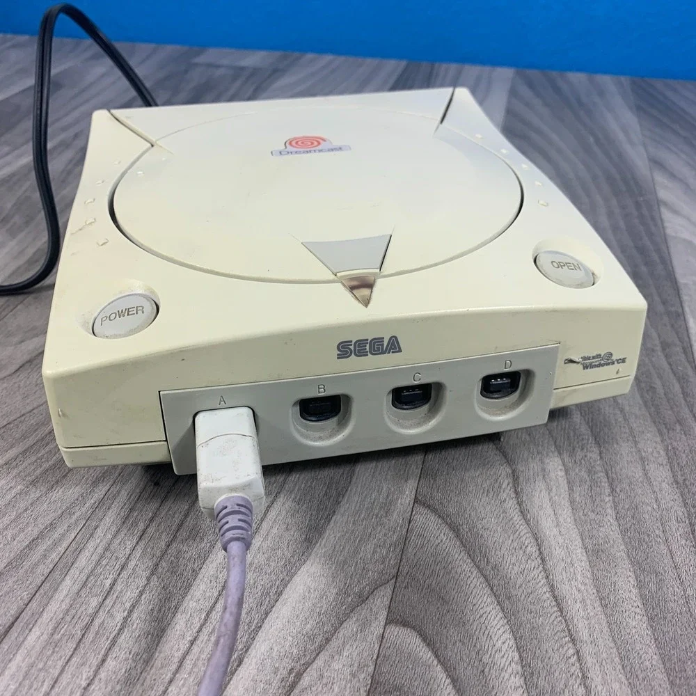 SEGA Dreamcast Console - White With Controller And Memory Tested Working